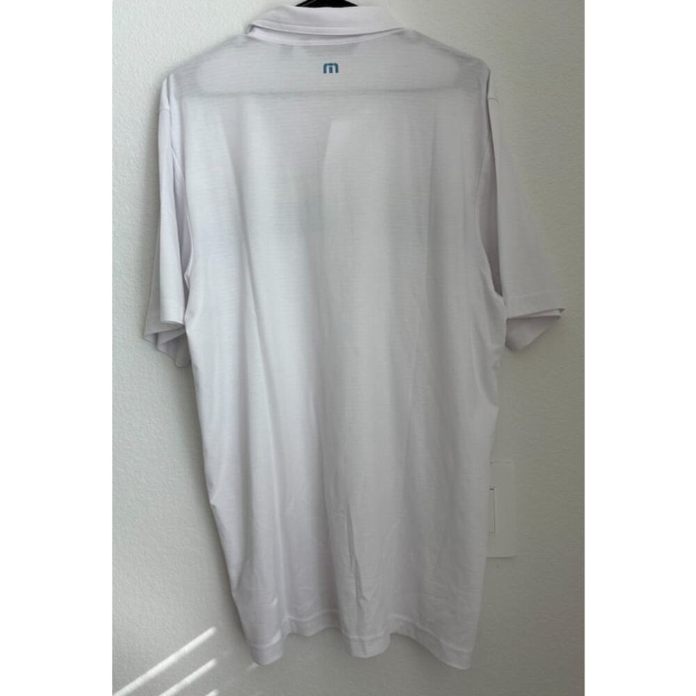 NWOT Mens Travis Mathew Off Rocky Path White Polo Size XL - Picture 3 of 6